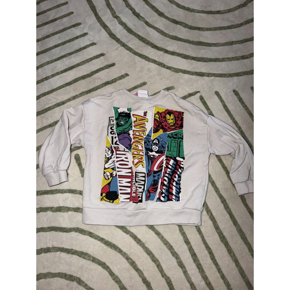 Zara Marvel The Avengers Superheros Sweatshirt Size 3/4